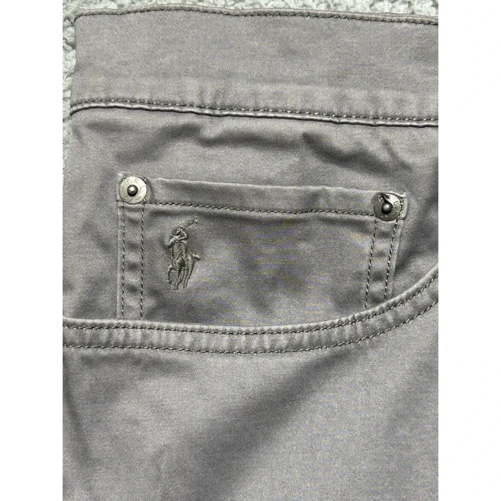 NWT Polo Ralph Lauren Mens Angler Grey‎ Classic Fit 5 Pocket Chino Pants New 48B